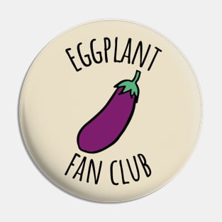 Eggplant Fan Club Pin