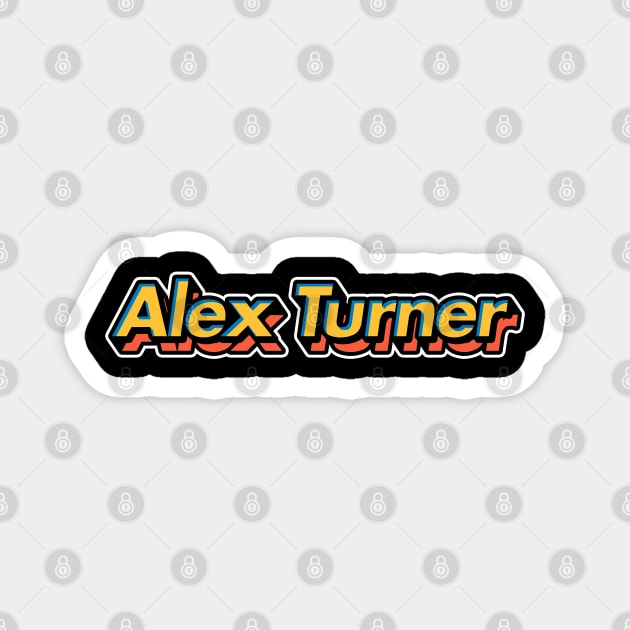 Alex Turner /^-^\ 3d Typography Design Magnet by Number 17 Paint