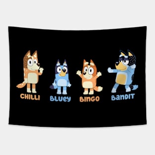 Bluey Bingo Bandit Chilli Tapestry