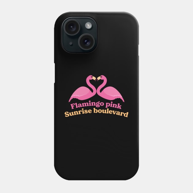 flamingo pink Phone Case by Venus Print