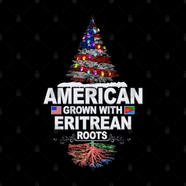 Christmas Tree  American Grown With Eritrean Roots - Gift for Eritrean From Eritrea by Country Flags