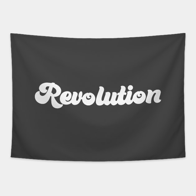 Revolution, white Tapestry by Perezzzoso