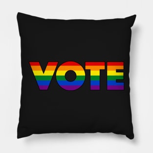 Rainbow Vote Pillow