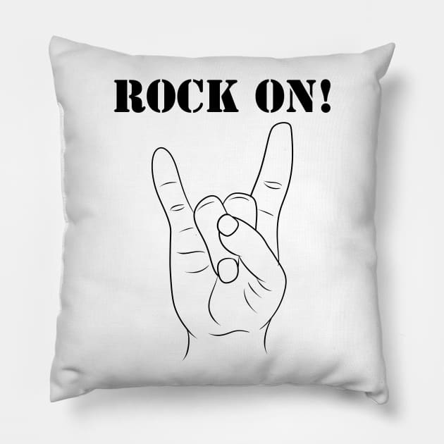 Rock On! Pillow by Xinoni