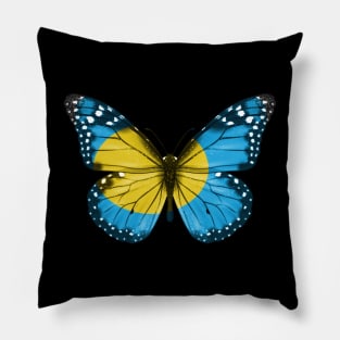 Palauan Flag  Butterfly - Gift for Palauan From Palau Pillow