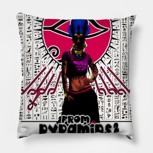 From Pyramids 2 Turntables Egyptian Hip Hop BGirl Art Pillow