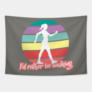 Nordic Walking Walker Hiking Tour Tapestry