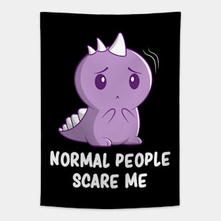 Introverts Humor Cute Kawaii Dinosaur Social Anxiety Sarcasm Tapestry