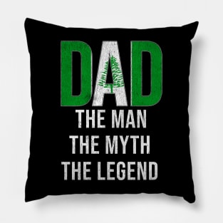 Niuean Dad The Man The Myth The Legend - Gift for Niuean Dad With Roots From Niuean Pillow