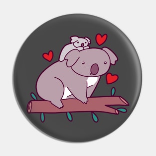 Kawaii Mama and Baby Koala Pin