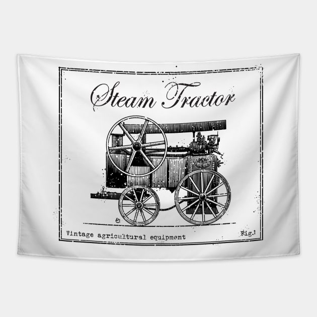 Steam tractor Tapestry by StefanAlfonso