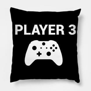 Video Game Player 3 Controller Pillow