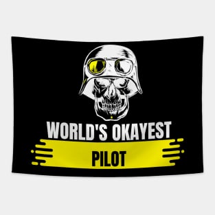 World's Okayest Pilot Tapestry