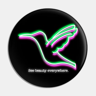 Neon - Hummingbird Pin