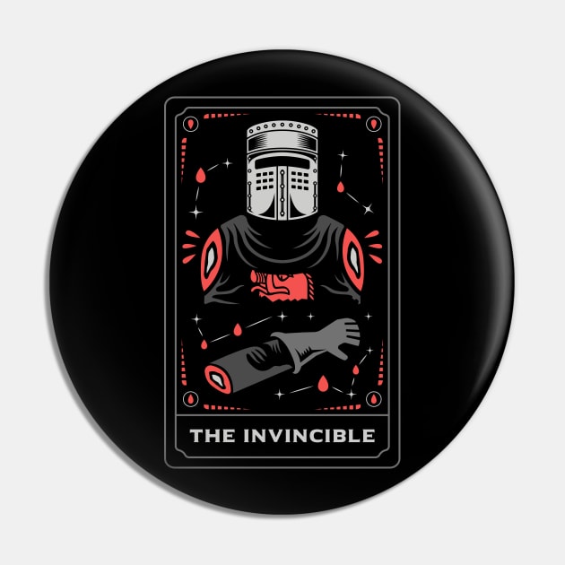 The Invincible Tarot Card Pin by logozaste