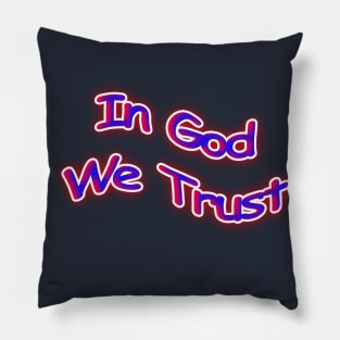 In God We Trust American Patriotic Pillow
