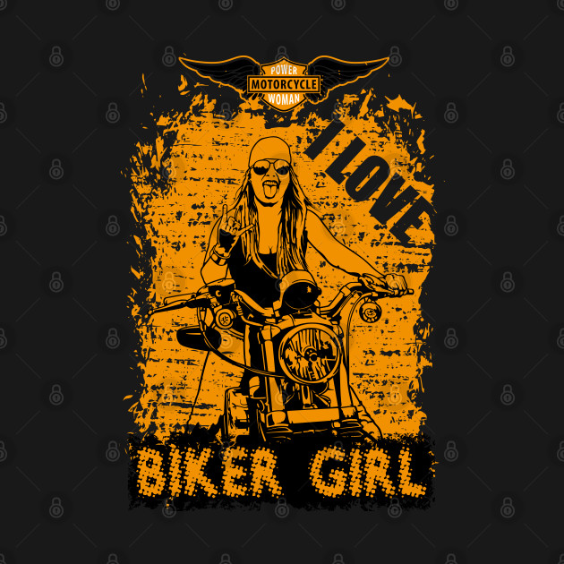 Discover I Love Biker Girl, T-shirt for Biker, MotorCycle Rider Tee, Biker Gift - Biker Girls - T-Shirt