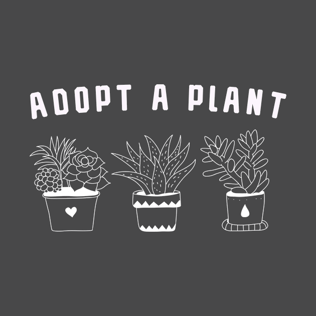 Adopt a plant - Plant shirt, Gardener gifts by tshirtguild