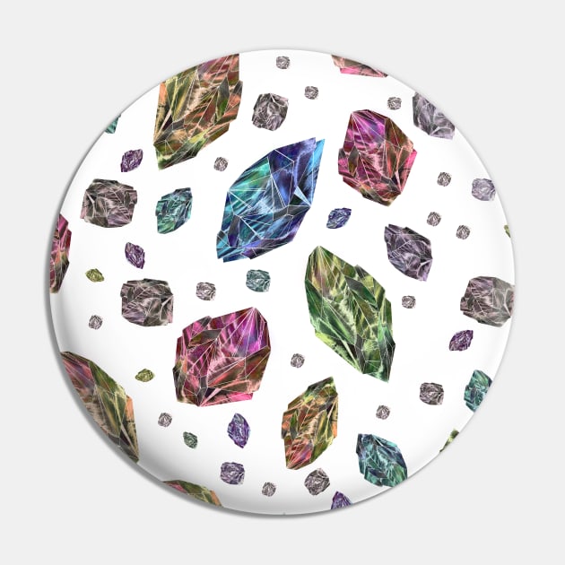 Rainbow Birthstones Diamonds Pin by notsniwart