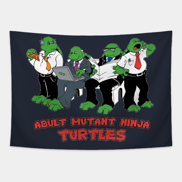 Adult mutant ninja turtles Tapestry by joshsmith