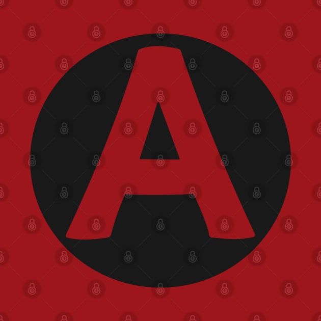 letter a red by persa