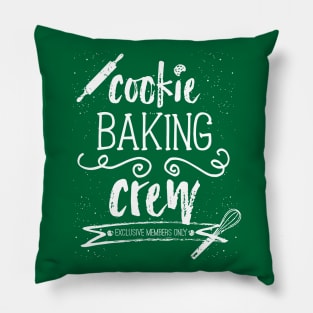 Cookie Baking Crew - Christmas Holiday Baking Green Team Pillow