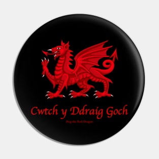 Cwtch y Ddraig Goch - Hug the Red Dragon Pin