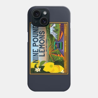 9 Lb Lemons Crate Label Phone Case