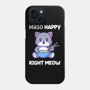 Miso Soup Cat Anime Japanese Maki Miso Happy Phone Case
