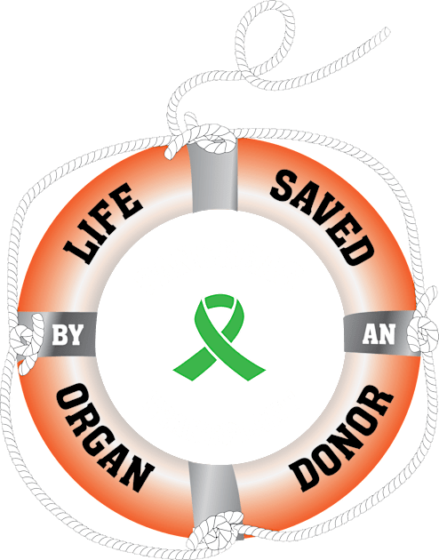 Life Saved by an Organ Donor Ring Buoy Pancreas Kids T-Shirt by Wildey Design