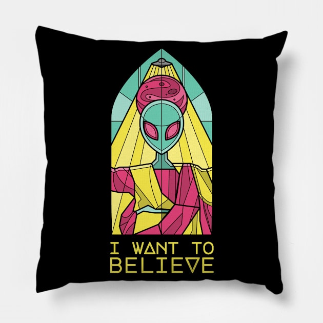 I want to believe Pillow by ShirtBricks