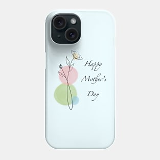 Happy Mothers day doodle flower Phone Case