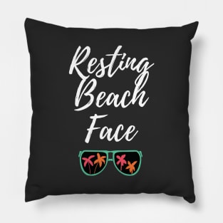 Resting Beach Face Pillow