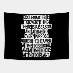 Ecclesiastes 3:1 King James Version Bible Verse Typography Tapestry