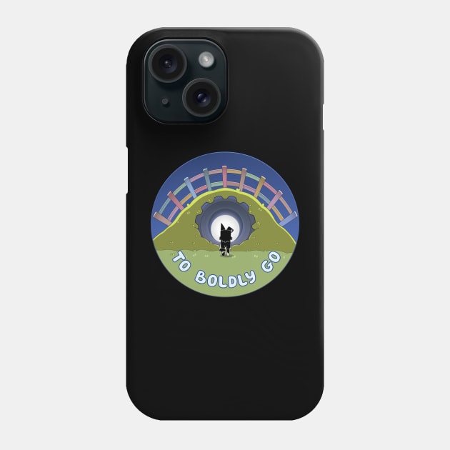 To Boldly Go Phone Case by Padzilla Designs