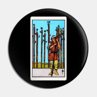 Card #30 - Nine Of Wands - Rider Waite Smith Tarot Pin