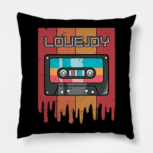 Vintage Lovejoy Proud Name Personalized Birthday Retro Pillow