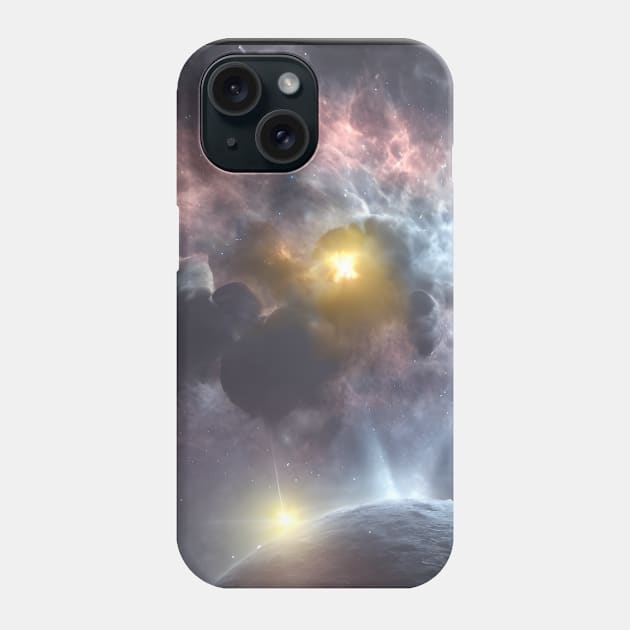 Planets Nebula Cloud In Dark Space Phone Case by star trek fanart and more