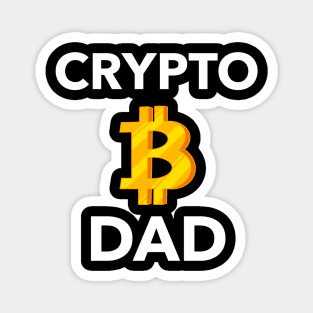 Crypto Dad Bitcoin - cryptocurrency inspired Magnet