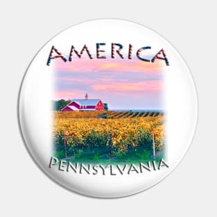 America - Pennsylvania - Fall colours with Winery Pin