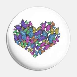 Heart of Butterflies Pin