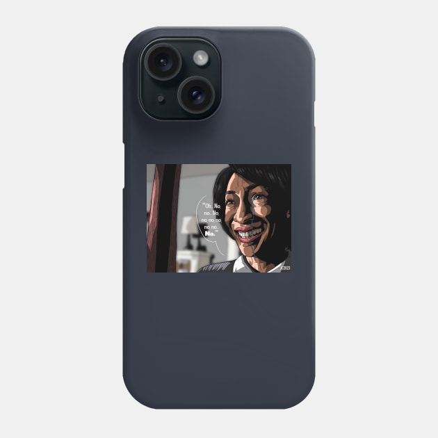 Get Out "No" The Maid portrait (digital) Phone Case by StagArtStudios