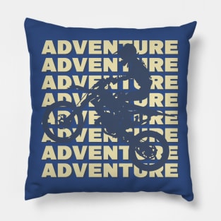 motocross adventure biker Pillow