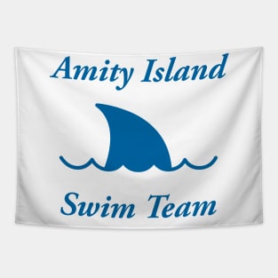 Amity Island Swim Team Blue Tapestry