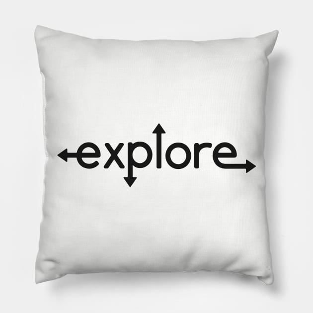 Explore Arrows Pillow by RainShineDesign