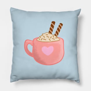 Cute Lovely Cocoa Mug Pillow