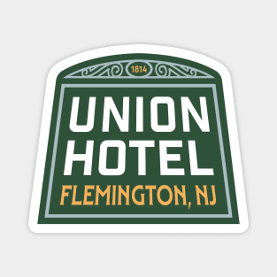 Union Hotel Flemington Vintage Window Magnet