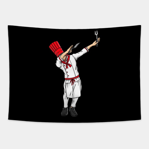 Dabbing Hibachi Chef Tapestry by captainmood