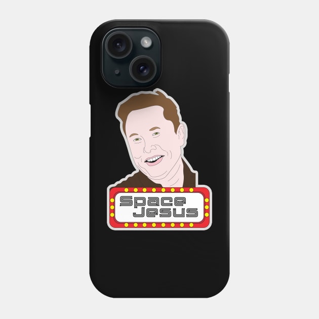 Elon Musk Space Jesus Phone Case by JeezJesusDesign