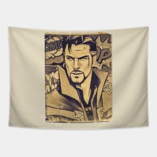 Dr Strange Retro Comic Tapestry